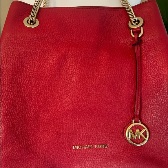 Michael Kors Cherry Red Shoulder Bag - Picture 12 of 12